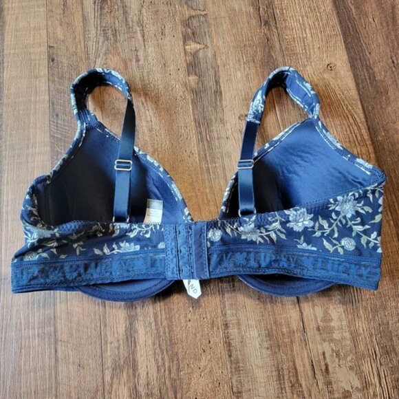 Lucky Brand Navy Blue Floral Bra - Picture 2 of 8